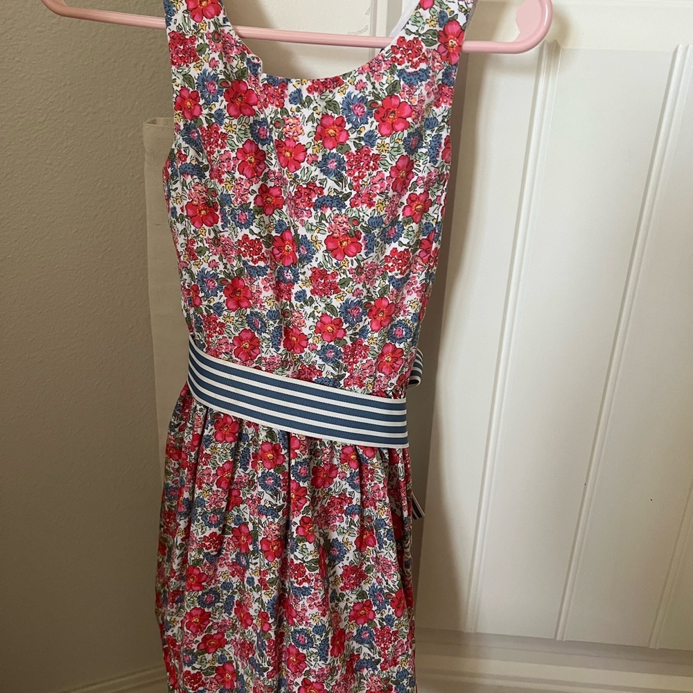 Polo by Ralph Lauren Floral Dress with Blue Accents